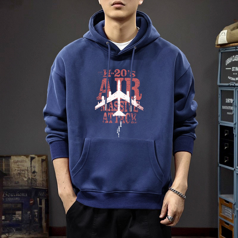Azul escondido con sudadera normal - 8381