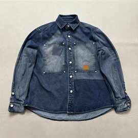 毒家现货正确版本V家2025新款章仔小标洗水牛仔夹克外套男女同款