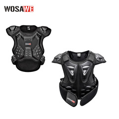 WOSAWE Motorcycle Children's Armor Jacket Roller Skating Skateboard Balance Bike Back, Chest, Spine Armor Sports Protective Gear