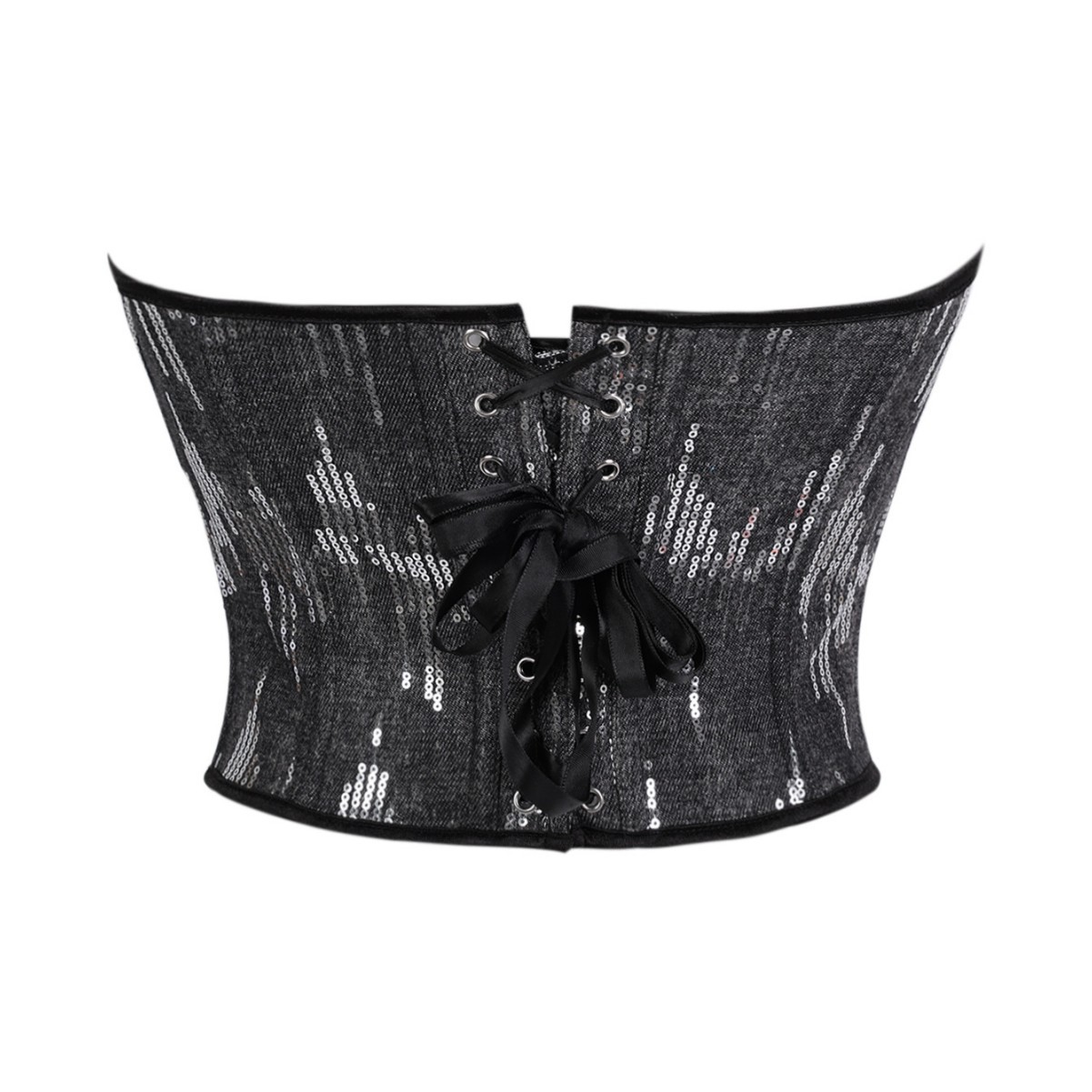 Nuevo estilo gris cremallera plateada esquinilla dama corte corte corte vestimenta de forma Amazon AliExpress transfronterizo