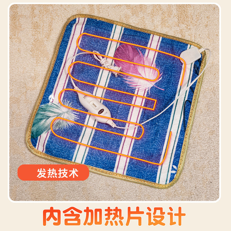 Flor encantadora almohadilla de calefacción espalda integral cintura calefacción eléctrica enchufe de calefacción artefacto de calefacción aumentado y grueso