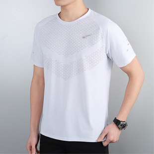 Summer Thin Breathable Men's Ice Silk Quick-drying T-shirt Sports Casual Round Neck plus size Men's T-shirt Ice Silk Short Sleeve