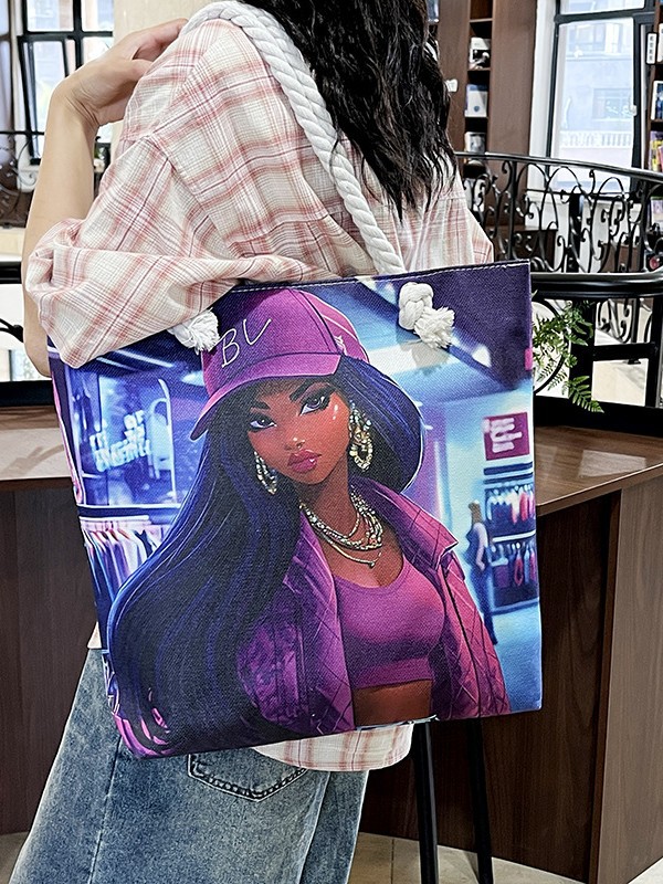 Bolsa de lona con diseño africano, estilo étnico y práctico image 4