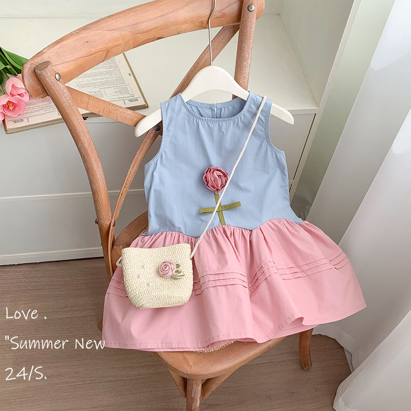 Girls dress Summer Dress 2025 New Little Girls Princess Dress Women Treasure Sleepless Dress Children's Skirt Summer Children's Wear