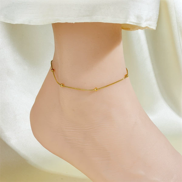 【295】Ball bead rope chain gold