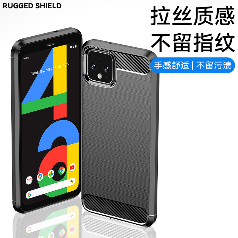 Suitable for Google Pixel 4 XL Mobile Phone Case Google Pixel 4 Brushed Carbon Fiber Pattern Anti-Fall Mobile Phone Case Suitable for Google Pixel 4 XL Mobile Phone Case Google Pixel 4 Brushed Carbon Fiber Pattern Anti-Fall Mobile Phone Case