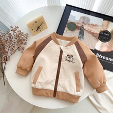 清仓~季男童新品外套1-3岁婴幼童夹克上衣潮韩版长袖外出棒球服潮