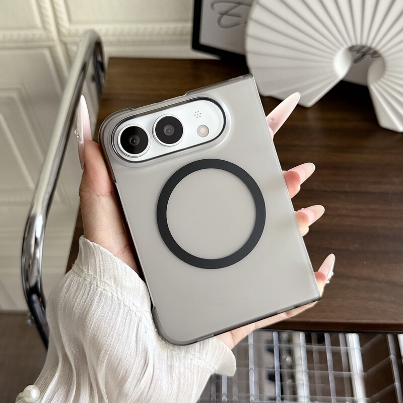 New in-stock iPhone Duo phone case, suitable for Apple foldable models, featuring a high-transparency, frosted, and magnetic adsorption design for protection New in-stock iPhone Duo phone case, suitable for Apple foldable models, featuring a high-transparency, frosted, and magnetic adsorption design for protection