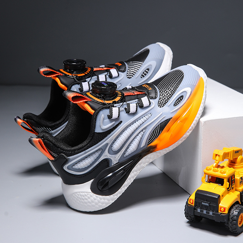 Vattentäta läderbasketkängor med vridbart spänne för pojkar_voghion.com