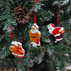 新しいクリスマスのペンダントはサンタクロースの吊り具の記念装飾の樹脂の工芸品をスプレーします。