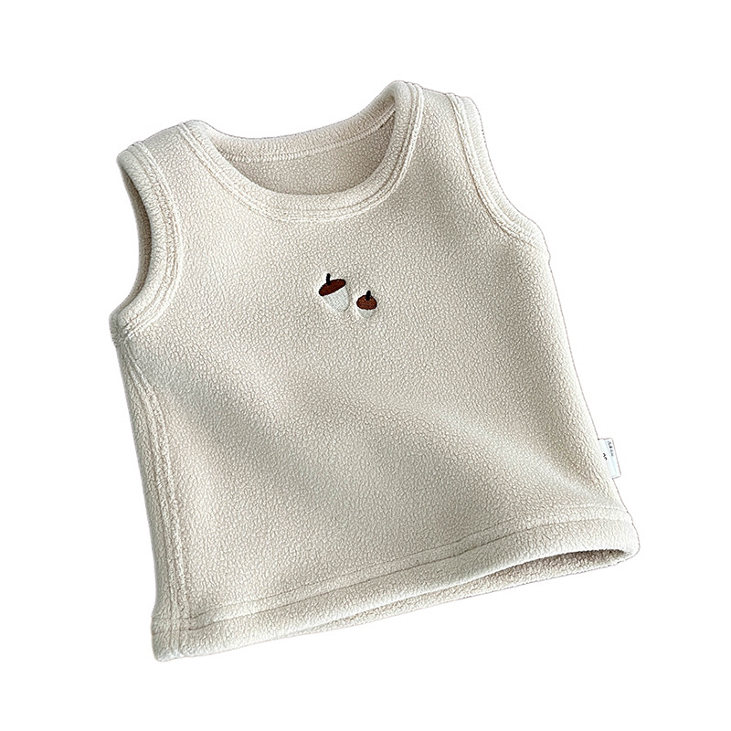 Ropa de bebé suéter chaleco Olímpico polar Chaleco de otoño e invierno DE LOS Nuevos muchachos del bebé niñas engrosada chaleco caliente