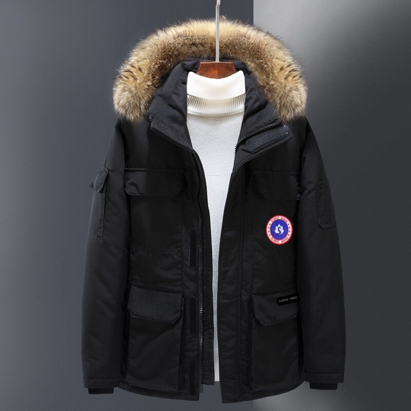 Winter Stylish Canada Goose down Jacket 08 Expedition Style for Men and Women Couples Canadian White Duck down Parka