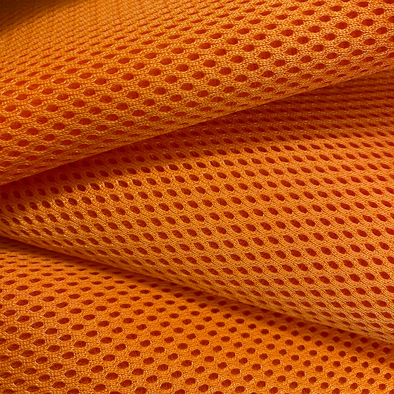 现货直销全尼龙锦纶涤纶氨纶四面弹高弹三明治空气层贴合三层网