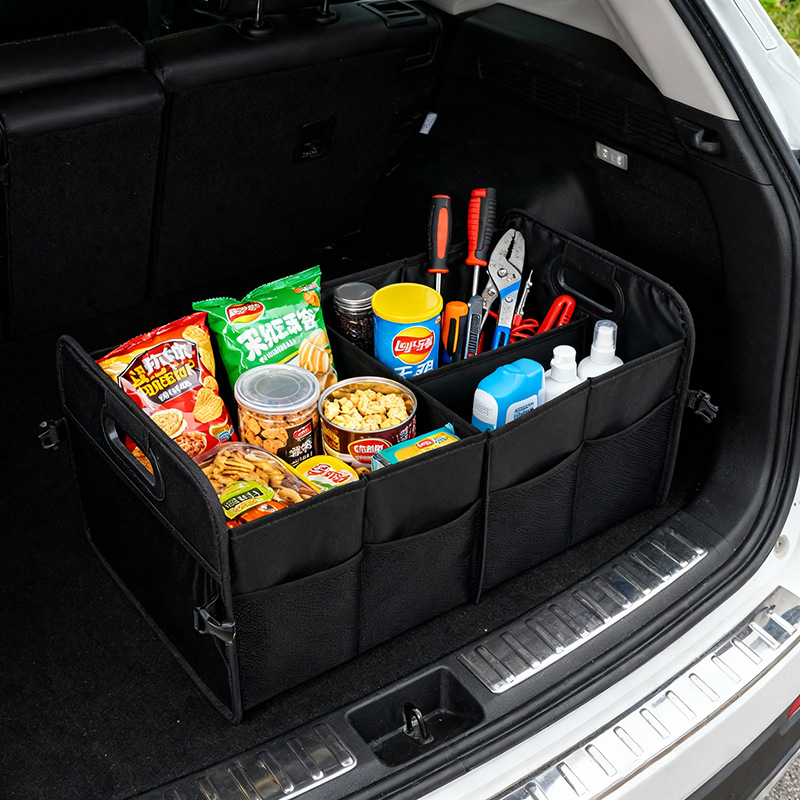 Contenitore pieghevole per bagagliaio e accessori per auto, ideale per spedizioni transfrontaliere._voghion.com