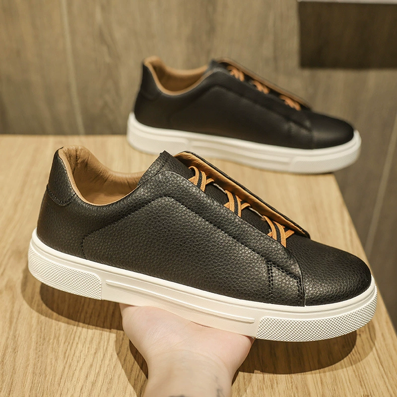 Breathable black light panel, universal white shoes, soft sole
