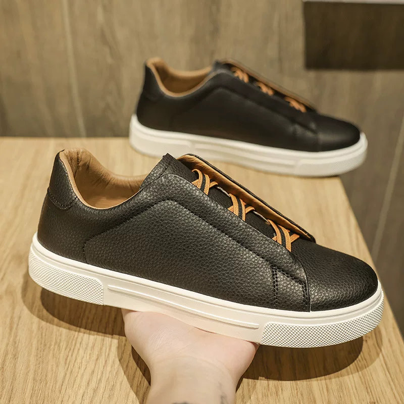 Breathable black light panel, universal white shoes, soft sole