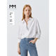 * * Lemon Stacked/Relaxed/Texted White Shirt with Bone Feeling and Brackness in Shopping Mall with 25 Summer New Product 5G3120531