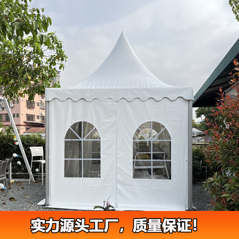 Pagoda tent 宝塔帐篷 3-6m欧式尖顶篷房 四脚帐蓬发布会休闲展棚