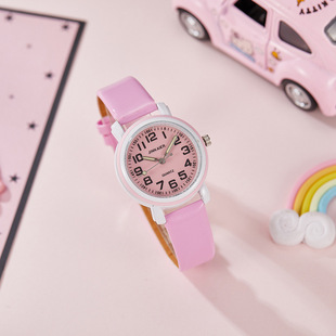 Fashion Watch Children's 2025 New Fashion Niche Design Female Student Yan Value Only Look at Time Quartz Watch