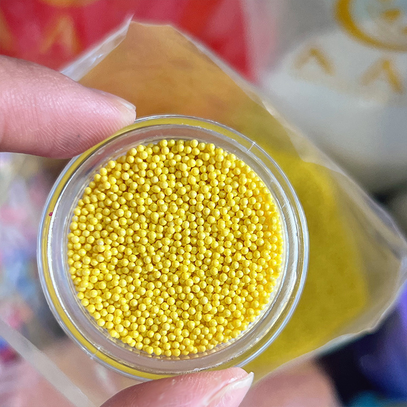 迷你彩色泡泡珠美甲饰品网红爆款diy圆形珠子树脂钢珠珍珠装饰品|undefined