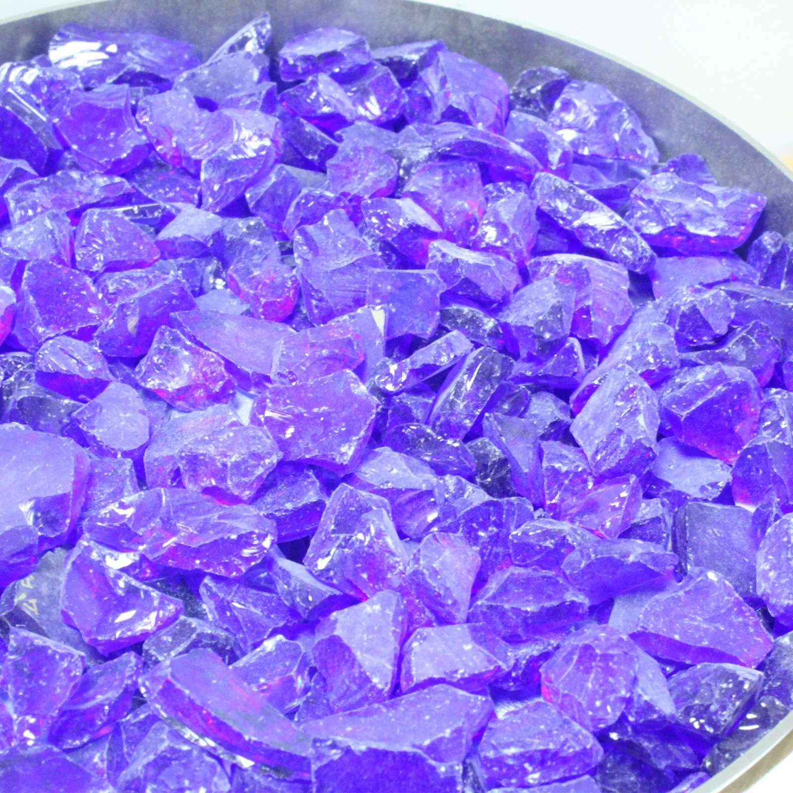 Бразир камина газовой плиты покрасил стекло 5КГ зеленый голубой Браун камня стекла прозрачное высокотемпературное устойчивое декоративное