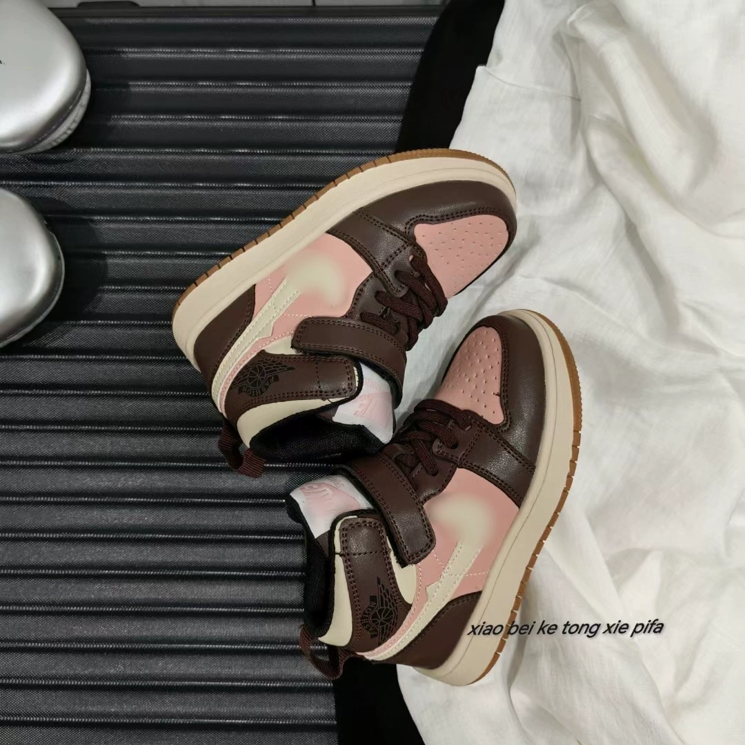 Air Jordan, комфортные детские кроссовки на высокий демисезон, спортивная обувь, семейный стиль