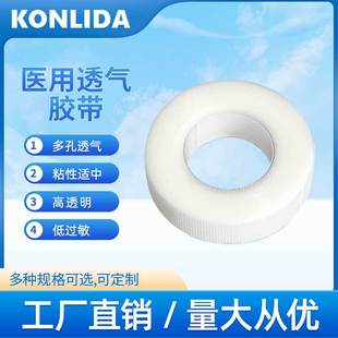 Medical Breathable Pe Tape with Strong Adhesion for Iv Drip, Easy-To-Tear Wound Dressing Fixation Tape with Breathability