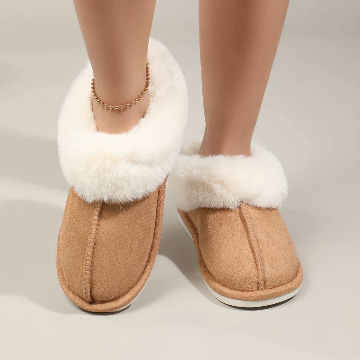 530 трансграничная электронная коммерция Amazon, чтобы соединить рот волос, чтобы увеличить домашнюю сумку с мужчинами и женщинами для дома и улицы теплые хлопковые тапочки