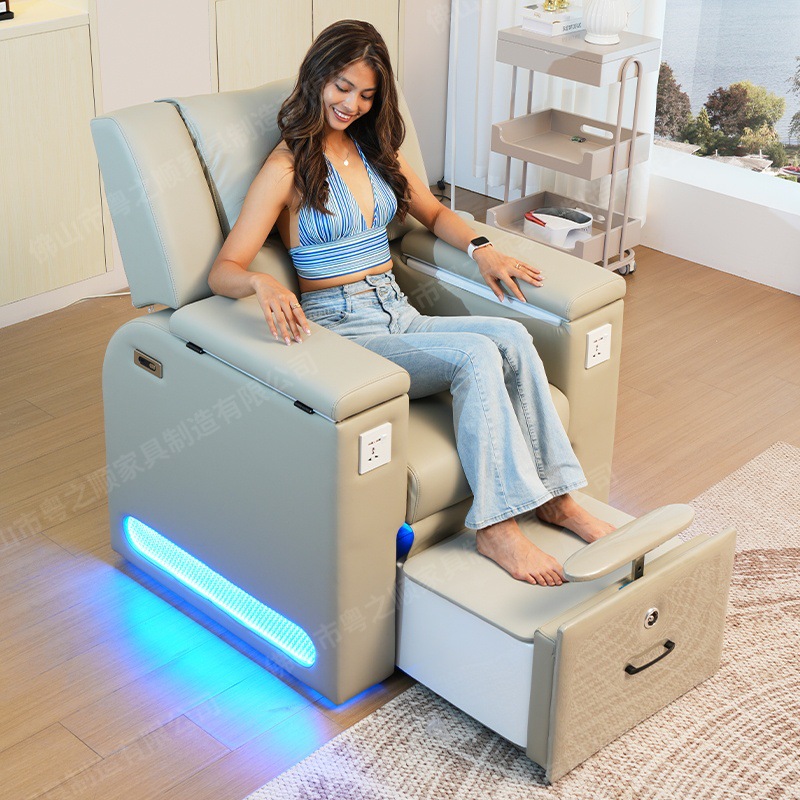 Water-Free Electric Manicure and Foot Bath Sofa Chair, Nail Salon, Beauty Salon, Multi-Functional Manicure, Foot Bath and Eyelash Sofa
