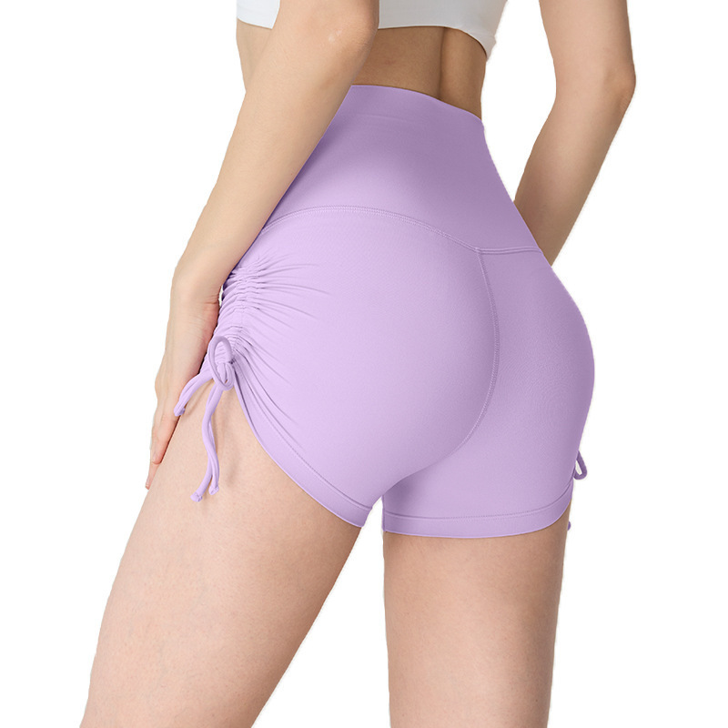 Nufレカ裸感ヨガパンツしわ引きフィットネスパンツ気まずい線運動は蜜桃パンツに乗る|undefined