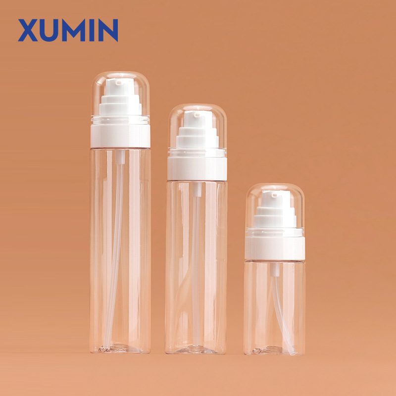 Xumin cosméticos al por mayor botellas de PET prensadas 50ml botellas de emulsión 100 - 120ml botellas de esencia