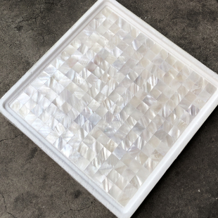 White Shell Mosaic Tiles Natural Bathroom Fish Pond Bar Living Room Background Wall Entrance Self-Adhesive Wall Stickers