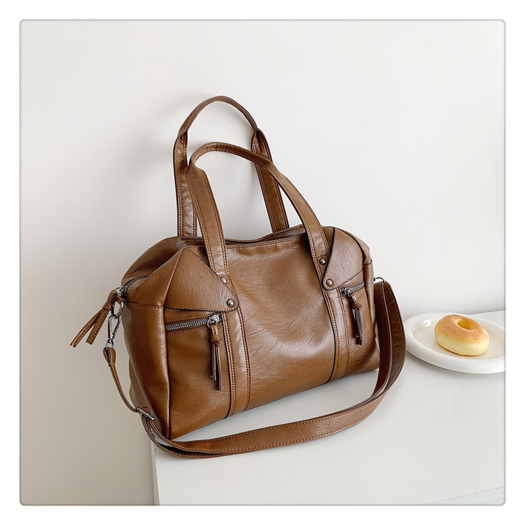 European and American cross-border fashion women's bag 2024 Spring new women's handbag, single-shoulder crossbody bag, simple tote bag undefined