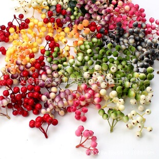 Simulated Forest Zakka Cherry Flower Hydrangea Fruit Forest Girl Berry DIY Garland Hairpin Jewelry Berry Accessories