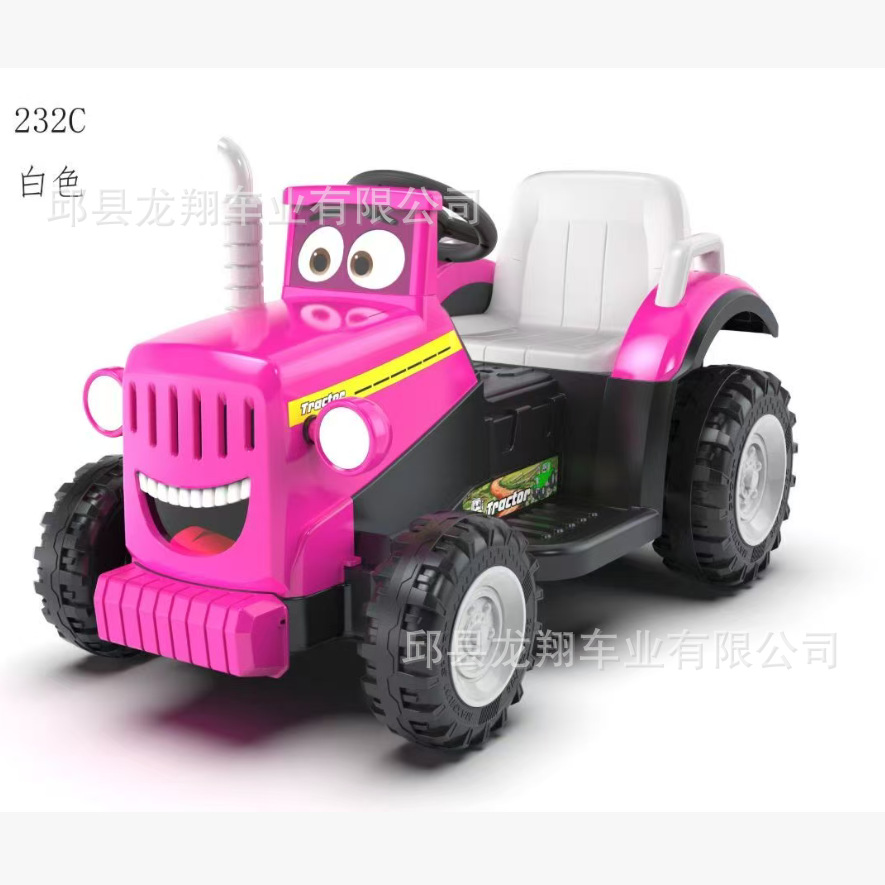 Children's Electric Tractor, Ride-On Remote Control Four-Wheel Off-Road Vehicle for Kids, Children's Four-Wheel Beach Off-Road Vehicle