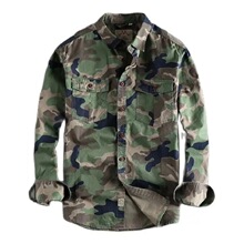 B 60341 Washed Camouflage Work Shirt �Բʹ�װ���� �羳��