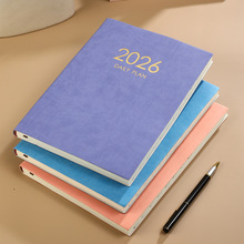 现货2026年a4英文计划本2025年加厚年历本跨境每日记录笔记本商务