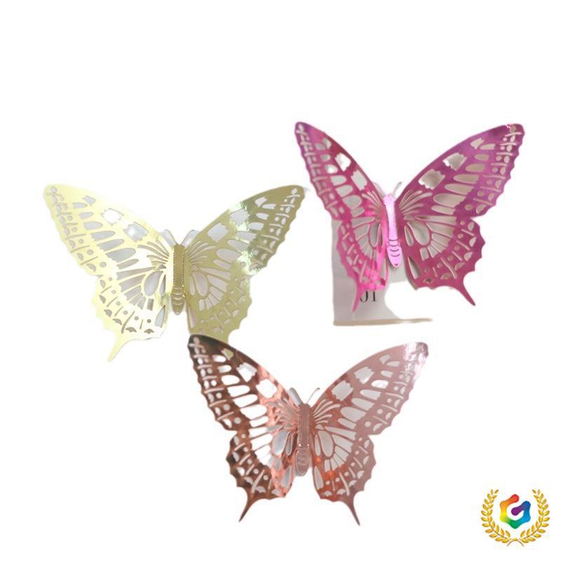 ❅Décoration murale papillon en métal creux 3D pour fête, maison ou salon_voghion.com