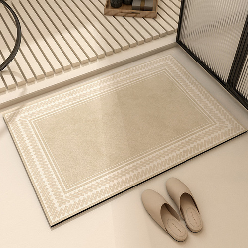 Diatomaceous Earth Floor Mat, Stain-Resistant Bathroom Mat, High-End Quick-Drying Absorbent Mat, Sanitary Room Anti-Slip Mat, Easy to Clean Foot Mat