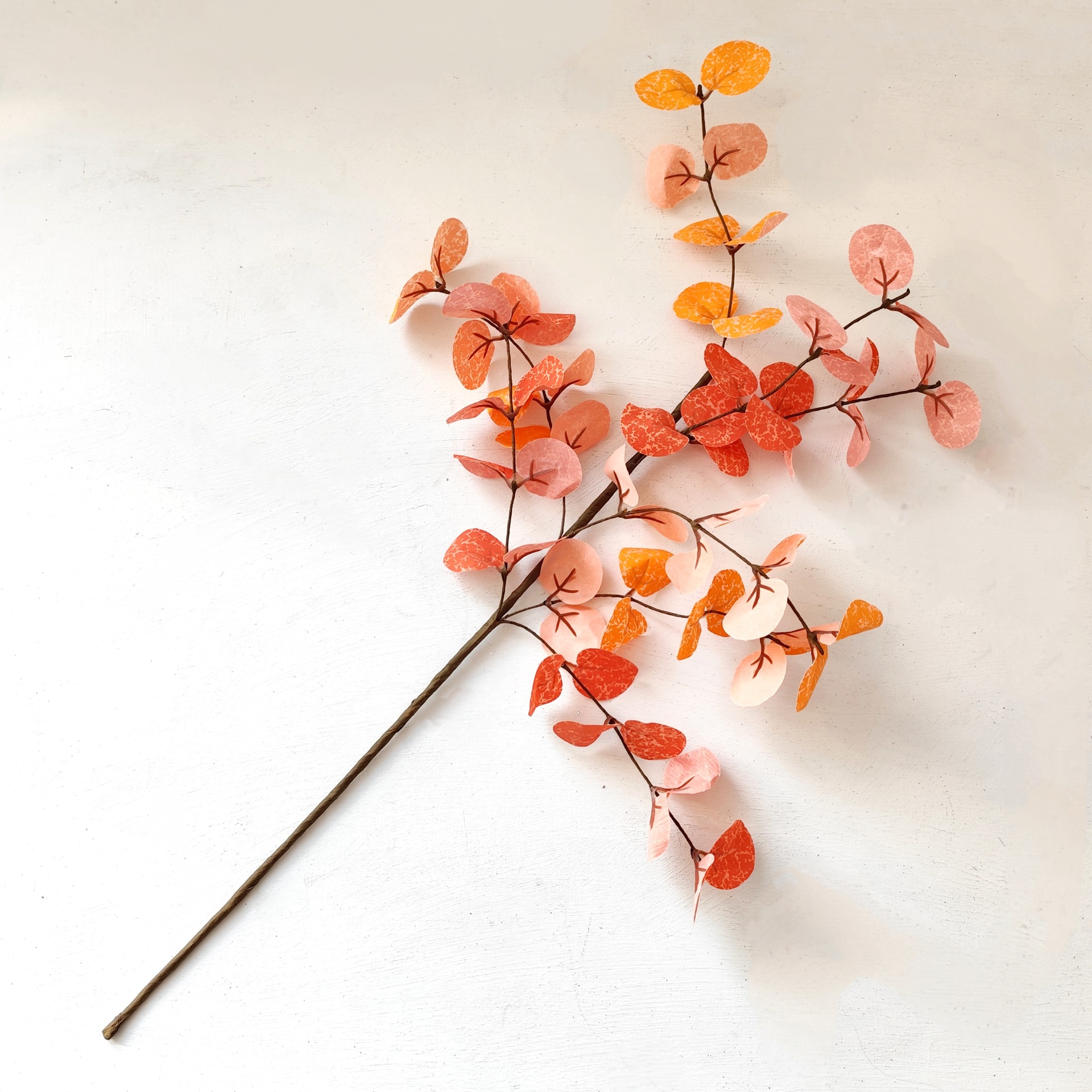Simulación de otoño ramas de eucalipto decoración de estilo europeo flores de seda decoración floral boda ramas de eucalipto festival de cosecha image 6