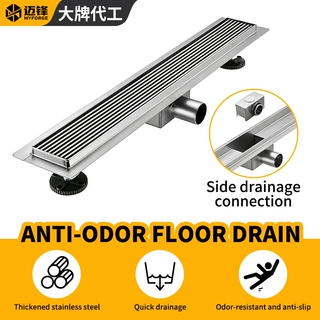 线性长条Floor Drain 不锈钢侧排地漏酒店淋浴房大排量防臭地漏
