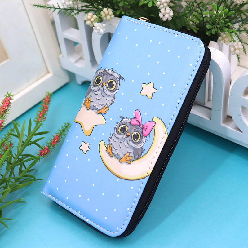 Women's Owl Pu Leather Zipper Wallets display picture 14