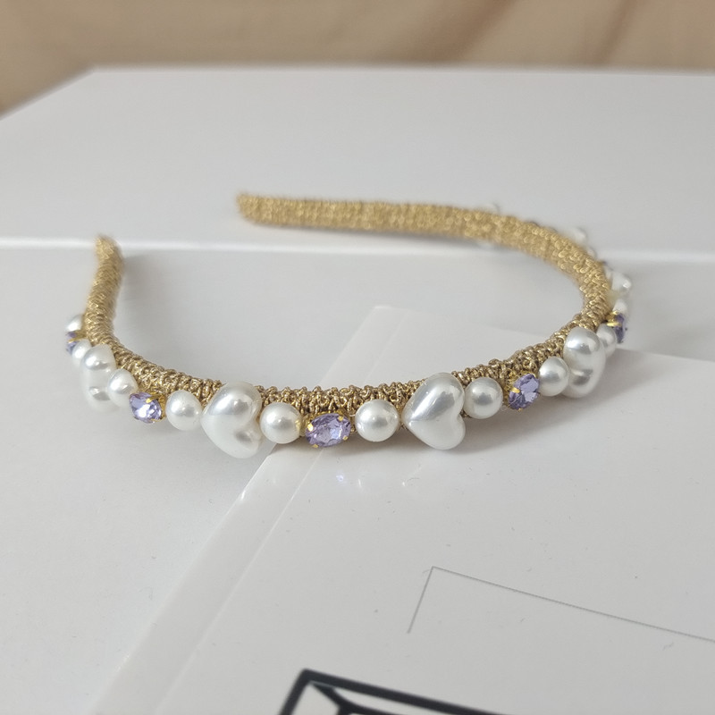 Women's Baroque Style Pearl Alloy Hair Band display picture 17