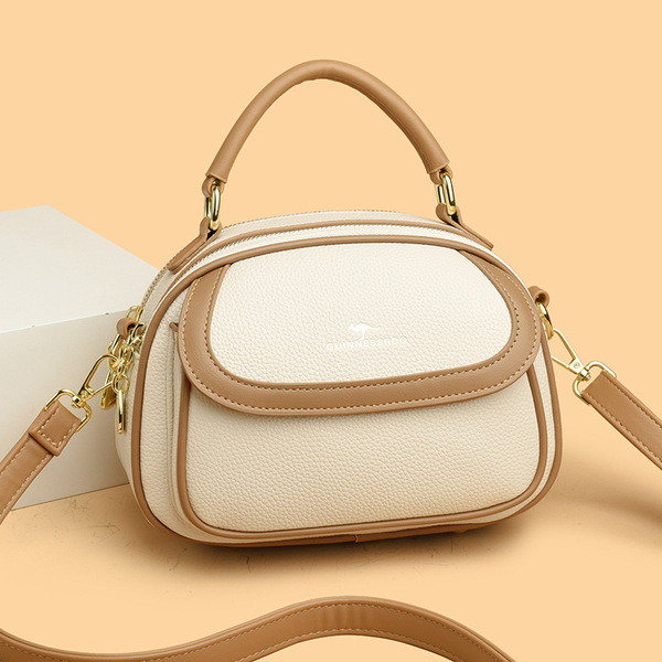 Cross-border bag women's autumn and winter new fashion printed shoulder crossbody bag large capacity multi-layer portable small square bag foreign trade