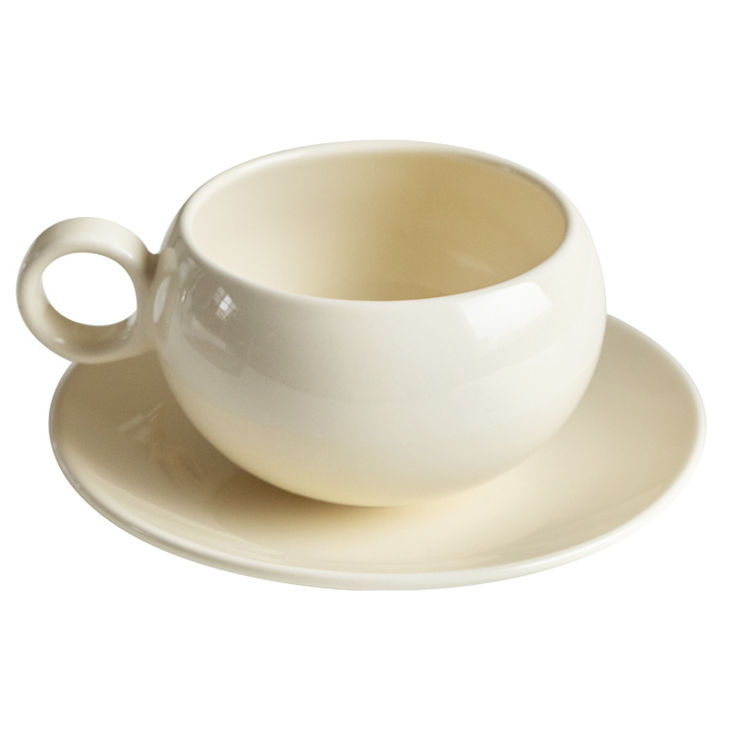 Hogar taza de café de cerámica pareja hombres y mujeres taza desayuno taza de leche Oficina taza de té platillo traje