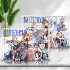 Mingchao Katixia カーブリック高透明アクリル装飾品ゲーム周辺機器コレクション記念誕生日ギフト学生男性