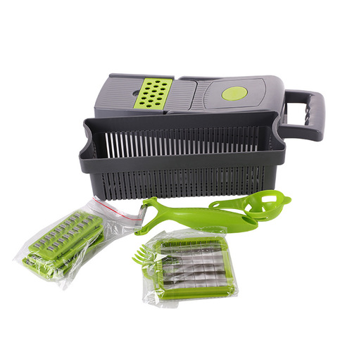 Amazon Vegetable Slicer Multifunctional Vegetable Slicer Hands-free Salad Artifact Vegetable Cutter Dicer Shredder