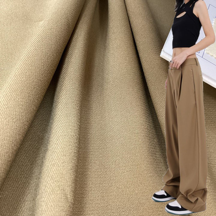 高端品牌双层四面弹涤纶布短裙西装休闲裤汉服面料聚酯纤维氨纶