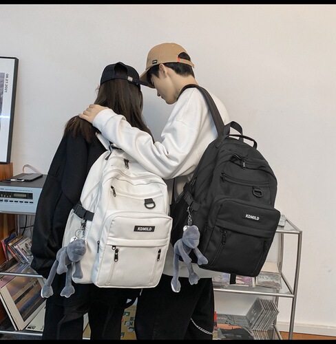 Backpack for Boys with Ins Korean Style, Origin, Ulzzang, Girl High School, College Students, Versatile, Large Capacity, Multi-layer, Double Shoulder Bag