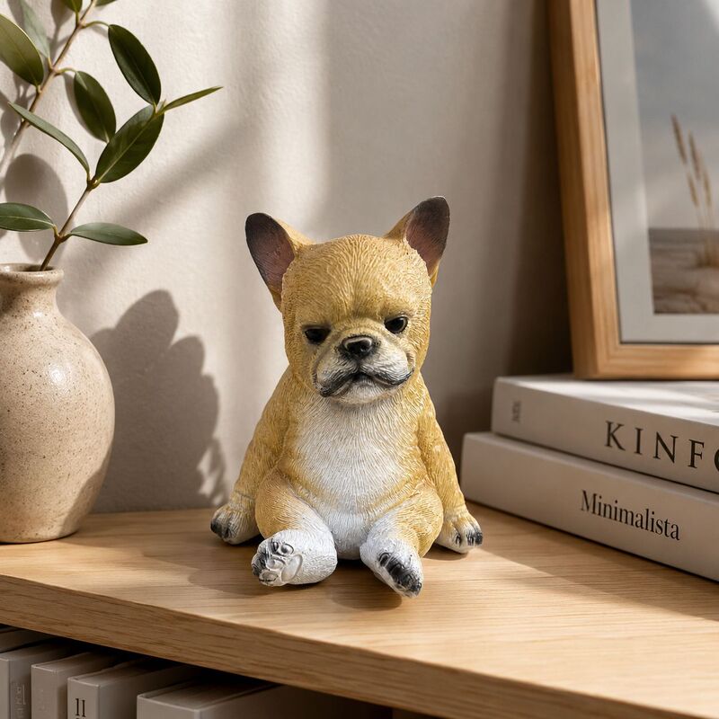 Cross-Border Interesting French Bulldog Garden Statue Resin Ornaments Crafts Home Living Room Decorations